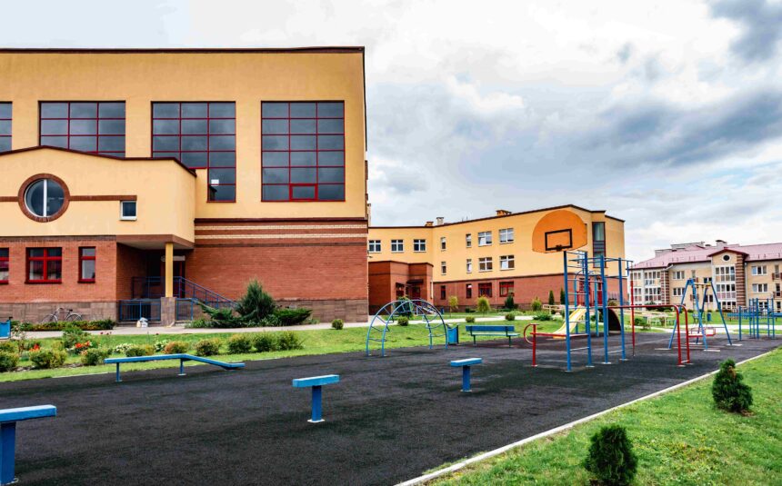 Exterior view of building, schools in hyderabad