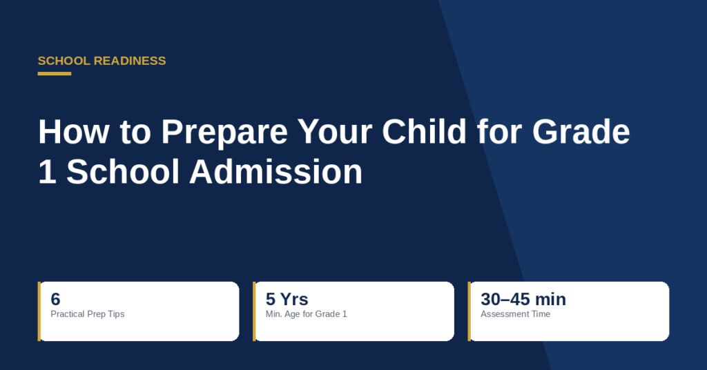 How to Prepare Your Child for Grade 1 School Admission — A Parent's Complete Guide