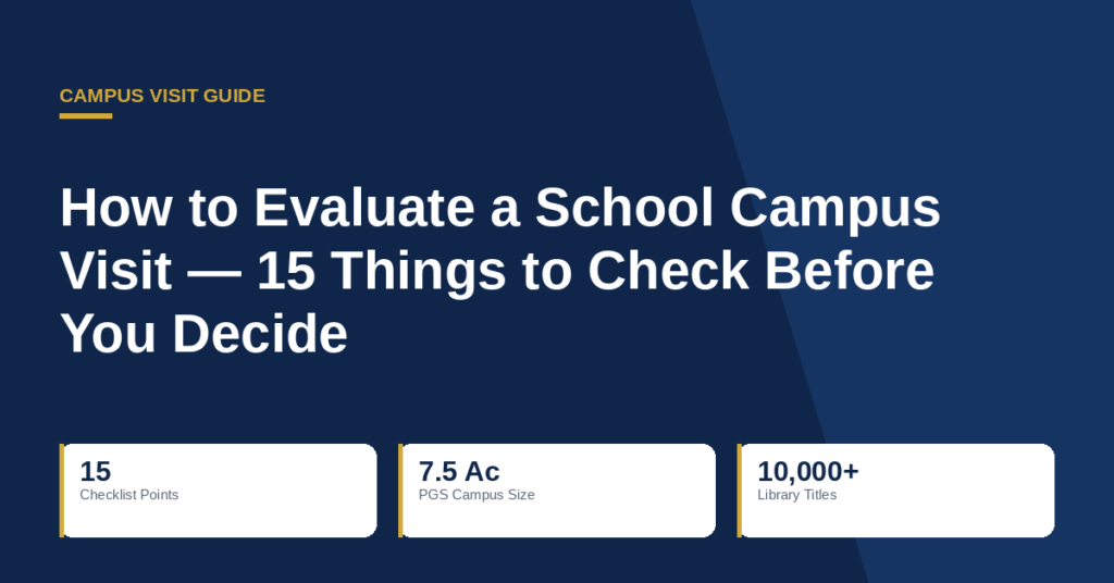 How to Evaluate a School Campus Visit — 15 Things to Check Before You Decide​